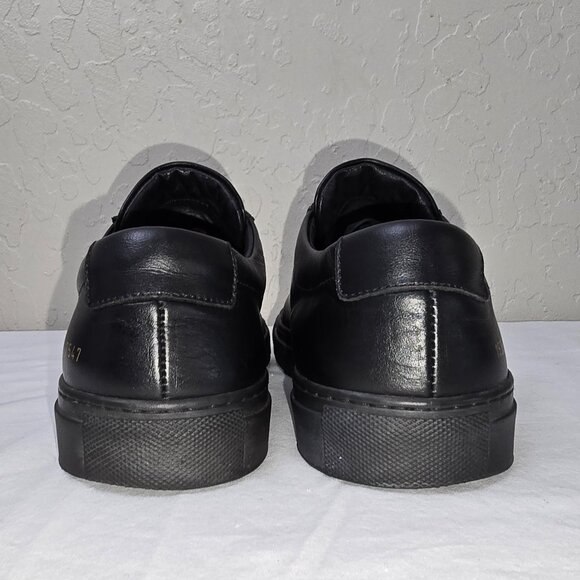 Common Projects Men's Original Achilles Low Black Leather Sneaker US 8 EUR 41 - Picture 9 of 11